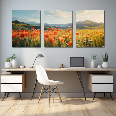 Large Poppy Canvas